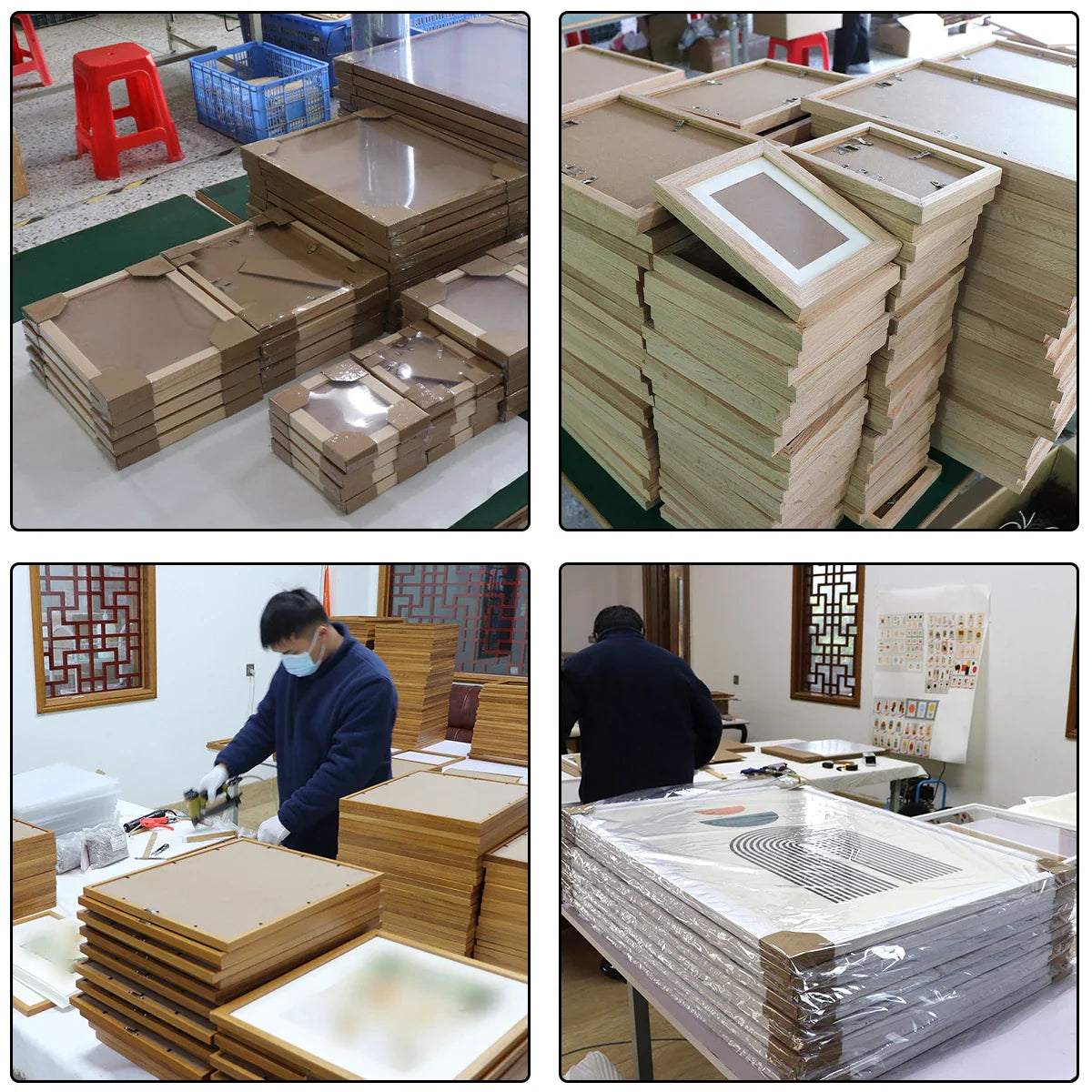 KTX-063059 Solid Oak Picture Frame for Home Decor – Classic Wooden Wall Hanging Display, Available in Various Sizes 21x30, 30x40, 40x50, 50x70 cm