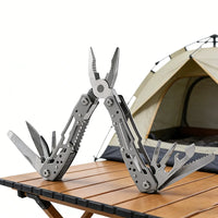 15 in 1 Custom Steel Tactical Outdoor Multi Functional Pliers Tool with Knife Screwdrivers EDC Multi Pliers for Camping Hiking