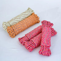HKM-731923 6mm Durable Lightweight Braided Rope for Outdoor Camping - Eco-Friendly Polyester, Various Colours Available