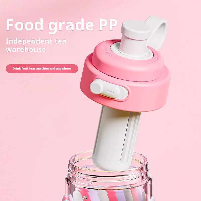 KTX-924627 500ml Glass Cup for Coffee and Boiling Water - Ideal for Students and On-the-Go Use