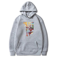 HKM-456787 Custom Men's Sweatshirt Hoodie Autumn and Winter Padded Trend Printed Pullover Men's Fashion Casual Sports Sweatshirt