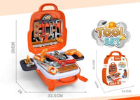 HKM-590291 Kids Tool Set - 22PCS Mini Tool Toy for Pretend Play, Ages 2-9, Plastic, Educational Fun