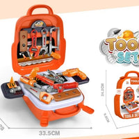 HKM-590291 Kids Tool Set - 22PCS Mini Tool Toy for Pretend Play, Ages 2-9, Plastic, Educational Fun