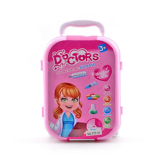 KTX-884051 Kids Doctor Medical Play Set with Trolley Bag - Pretend Tools for Role Playing Hospital Fun