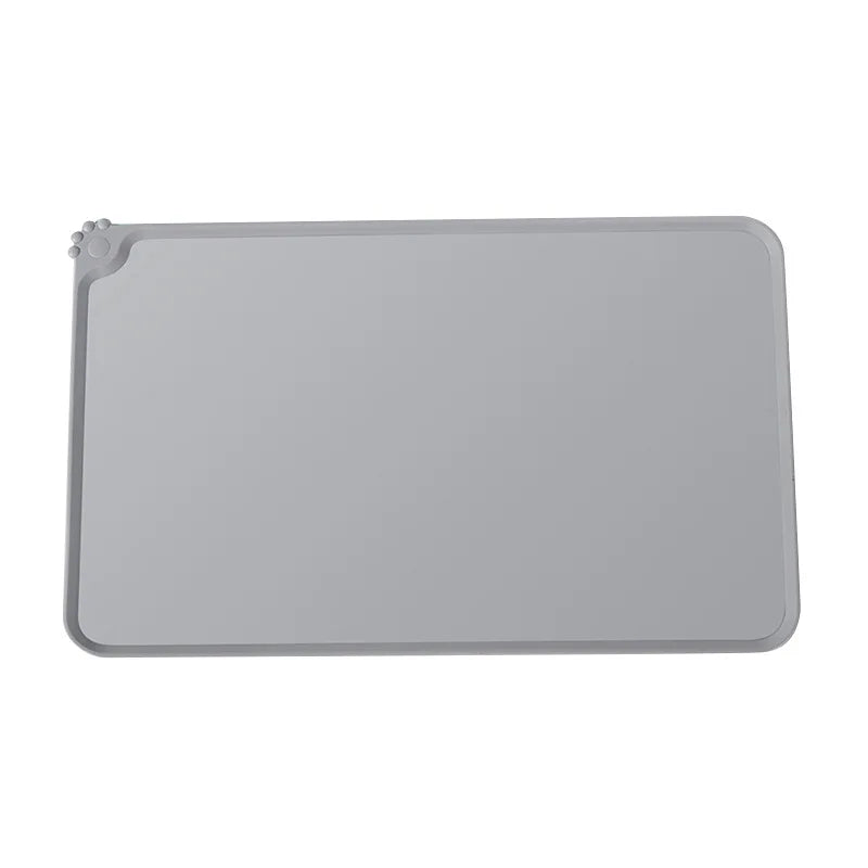 HKM-111123 Non-Slip Waterproof Silicone Pet Feeding Mat with High Lipped Design for Easy Cleanup