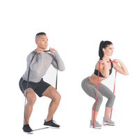 HKM-992915 Custom Resistance Band Set - Elastic Fitness Bands in Red and Black for Pull-Ups