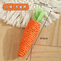 HKM-571027 Eco-Friendly Cat Toy - Paper Rope Carrot for Biting and Grinding, Small & Large Sizes Available