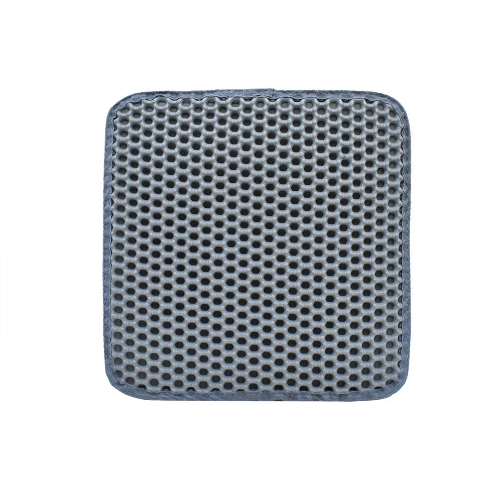 HKM-471571 Honeycomb Double Layer Cat Litter Trapping Mat for Effective Scatter Control and Waste Reduction