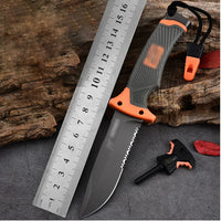 VTX-1305939 Camping Knife High Hardness Portable Small Straight Tactical Outdoor Knife DIY Grade Sharp Blade for Camping Use