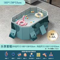 HKM-848339 Large Rectangular Above Ground Swimming Pool for Outdoor Use