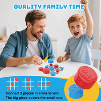 HKM-642323 2-in-1 Digital Handheld Tic Tac Toe Game Console for Engaging Fun Entertainment