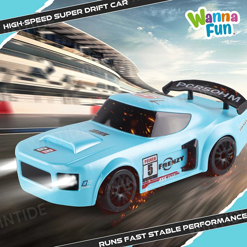 HKM-920275 1:24 High-Speed RC Drifting Stunt Racing Car with USB Charging and 50M Control Range for Indoor/Outdoor Fun