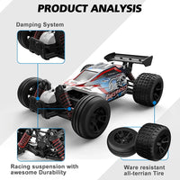 HKM-626515 High-Speed Remote Control Drift Racing Buggy 1:18 Scale Monster Truck 40 Km/h 2.4 GHz 4WD for Indoor and Outdoor Fun