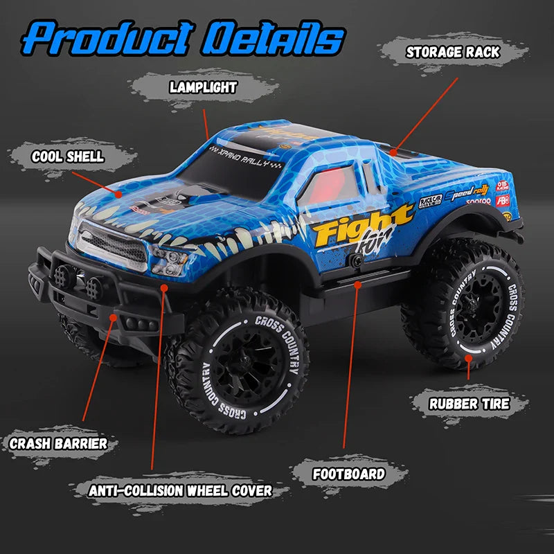 HKM-312339 1:20 Scale 4-Channel Remote Control Off-Road Car with TPR Wheels for Indoor and Outdoor Use