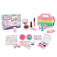 HKM-326995 Kids Cosmetic Makeup Set with Nail Accessories for Dress-Up Play - Ages 2 to 14