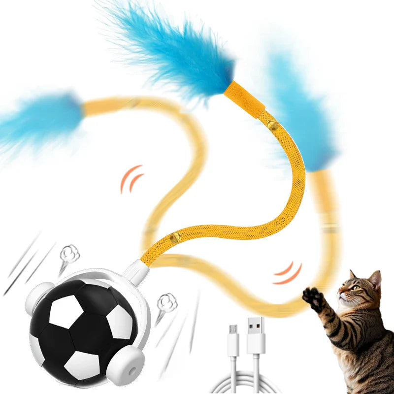 HKM-325843 Automatic Interactive Cat Toy Ball with Fast Rolling and Chirping for Indoor Play