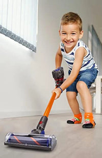 HKM-915667 3-in-1 Mini Plastic Vacuum Cleaner Toy Set for Kids - Pretend Play Household Appliance