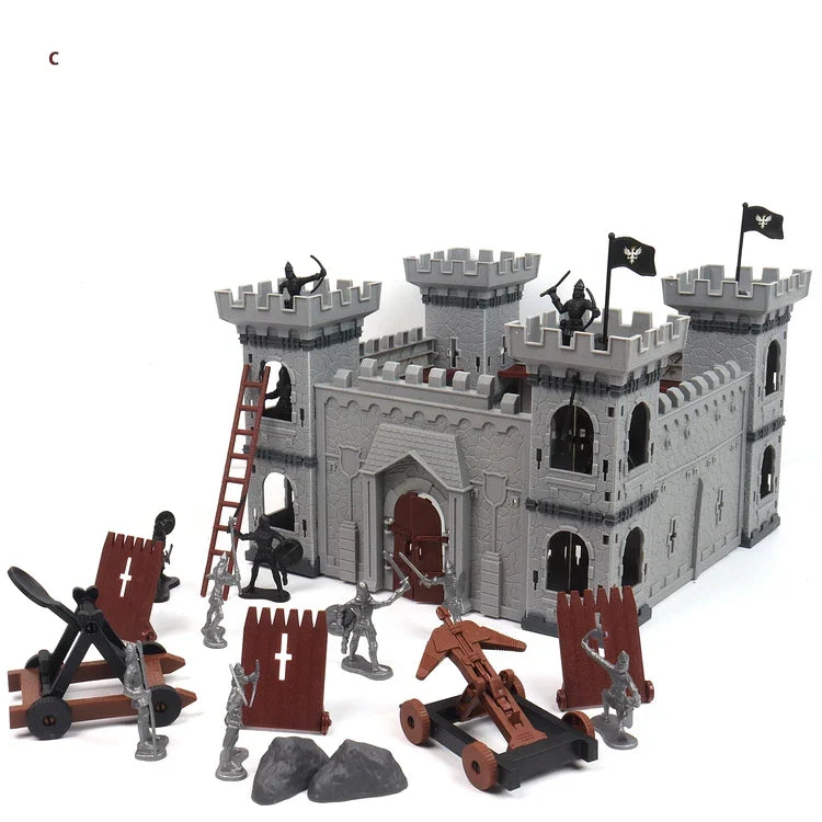 KTX-340115 97PCS Medieval Castle Army Playset with Toy Soldiers and Action Figures
