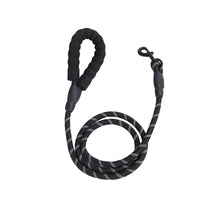 HKM-420691 Durable Nylon Dog Leash with Poop Bag Holder - Available in 4ft, 5ft, 6ft, and 7ft
