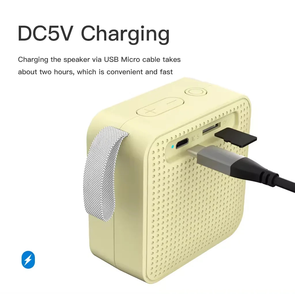 KTX-431379 Portable Dual Pairing Mini Speaker with TF Card and FM Radio, Wireless BT Surround Stereo Sound