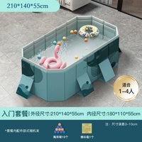HKM-848339 Large Rectangular Above Ground Swimming Pool for Outdoor Use