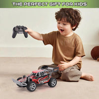 HKM-508947 1:18 2.4G Remote Control Drift Racing Buggy with 4WD & Interchangeable Wheels, Ready-to-Go Off-Road Truck