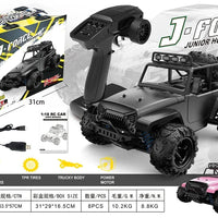HKM-807315 High-Speed 4WD Off-Road RC Car - Pink Drift Truck, Remote Control, Waterproof, 40 Km/h, 1:18 Scale