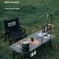 VTX-0912723 Folding Camping Table Ultra-Light Aluminum Alloy Portable Tactical Table for Picnic Hiking and Camping Use Trip