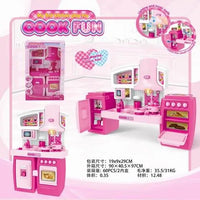HKM-033235 Kids Kitchen Playset Tableware Simulated Cooking Toys for Girls Ages 5 and Up