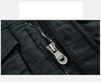 HKM-636435 Men's Jackets Winter Mid-Length Plush Thick Coat Warm Cotton Jacket Work Bomber Jacket Made Men's Coats