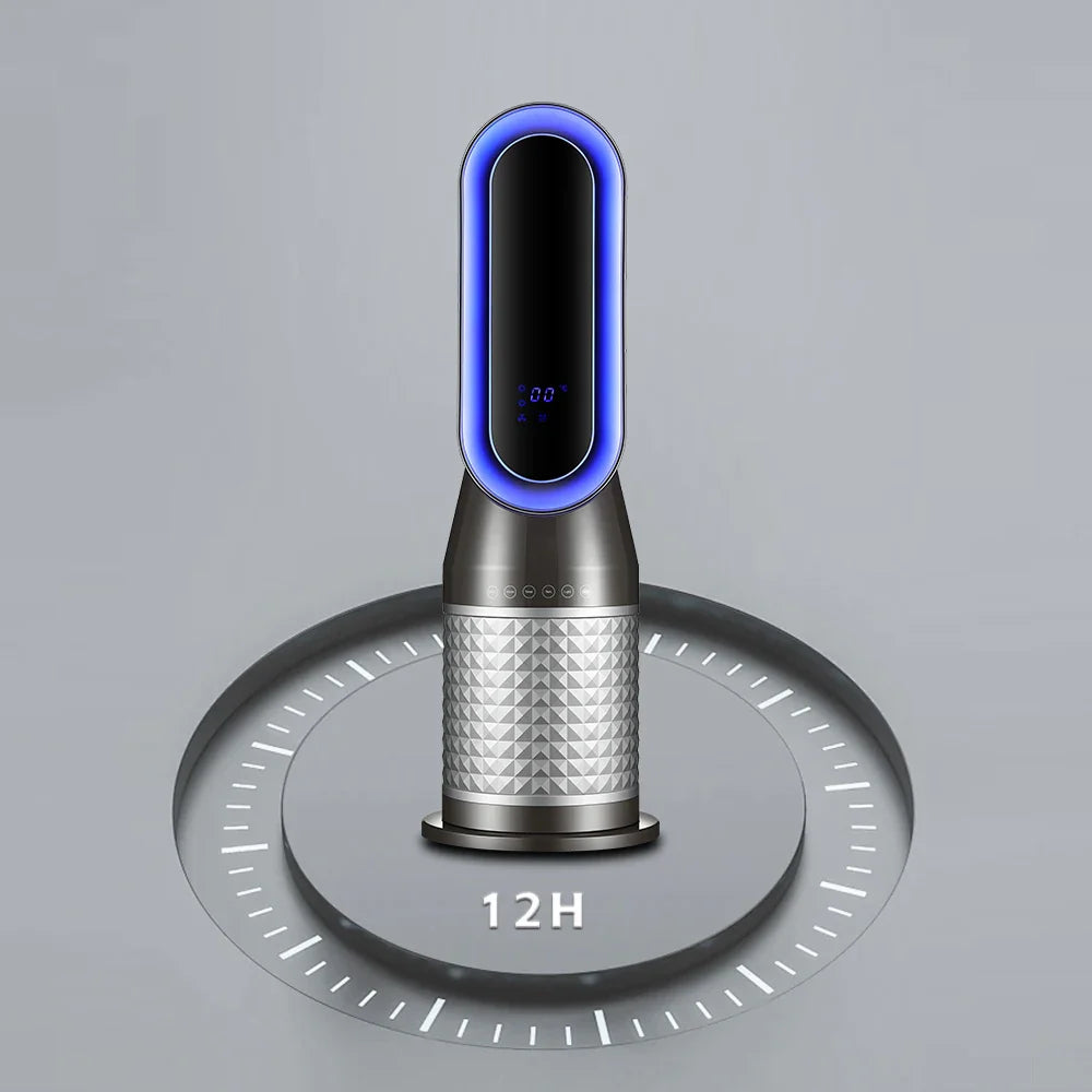 KTX-410003 Bladeless Electric Fan Heater with Night Light – 2000W Dual Purpose Portable Device for Home and Office Use