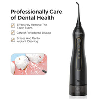 HKM-323347 Portable Cordless Electric Water Flosser with 300ML Water Tank and 3 Modes for Travel