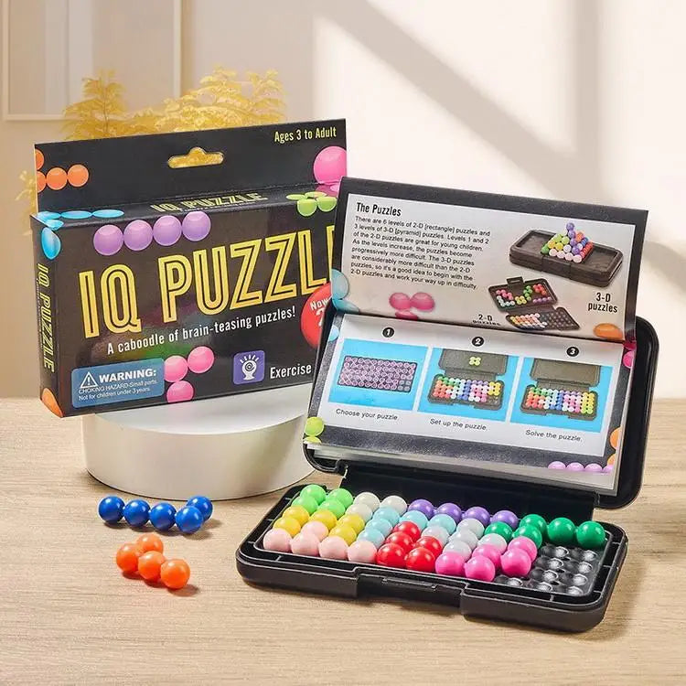 KTX-220563 3D Interactive Kanoodle Player Puzzle Game - Engaging Brain Teaser Board Game for All Ages