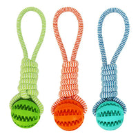 HKM-716755 Durable Interactive Squeaky Dog Toys with Custom Logo – Dumbbell Rope Chew Accessories