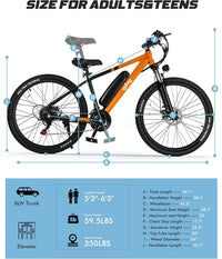 HKM-7263315 Adult: 750W Motor, 20 MPH Top Speed, 48V System and 48V 10.4Ah Battery Electric Bicycle for Daily Commuting