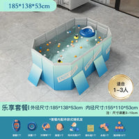 HKM-848339 Large Rectangular Above Ground Swimming Pool for Outdoor Use