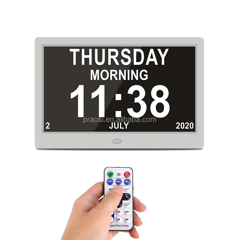 KTX-180883 Large Display Digital Calendar Clock for Memory Loss and Dementia Care