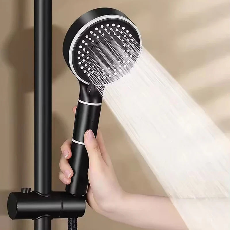 KTX-310547 Pressurised Silver Shower Head for High Water Flow in Bathrooms