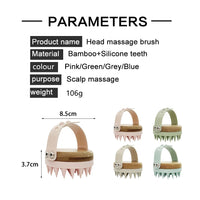 HKM-453459 Silicone Shower Brush with Massage Feature and Shampoo Dispenser for Dog Grooming