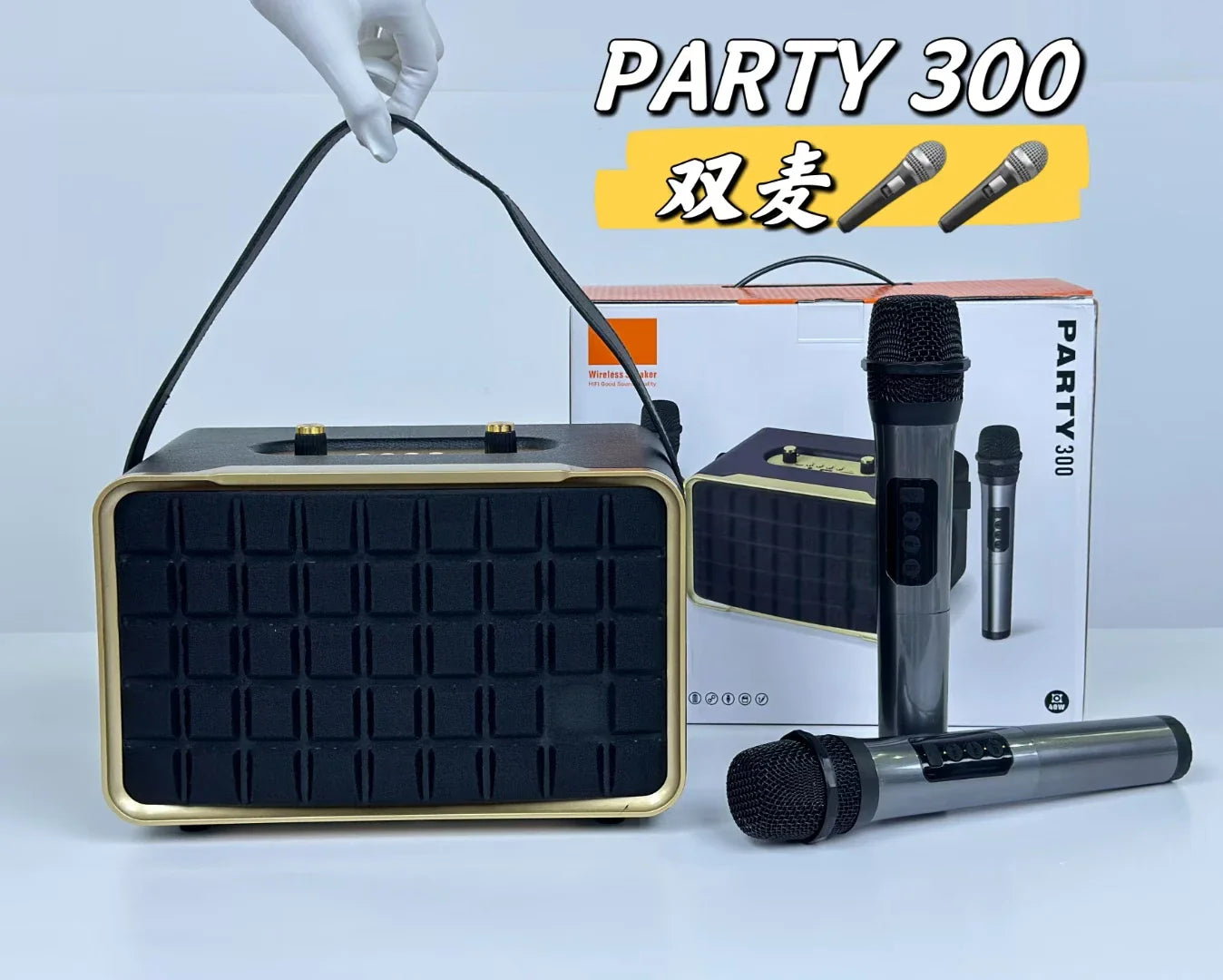 KTX-841555 Outdoor Wireless Bluetooth Speaker with Microphone for Home and Desktop Use