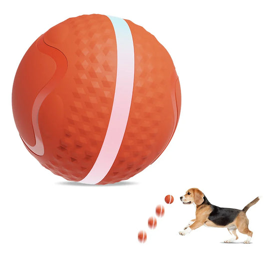 KTX-192467 Interactive USB Rechargeable TPU Pet Dog Chew Toy Ball