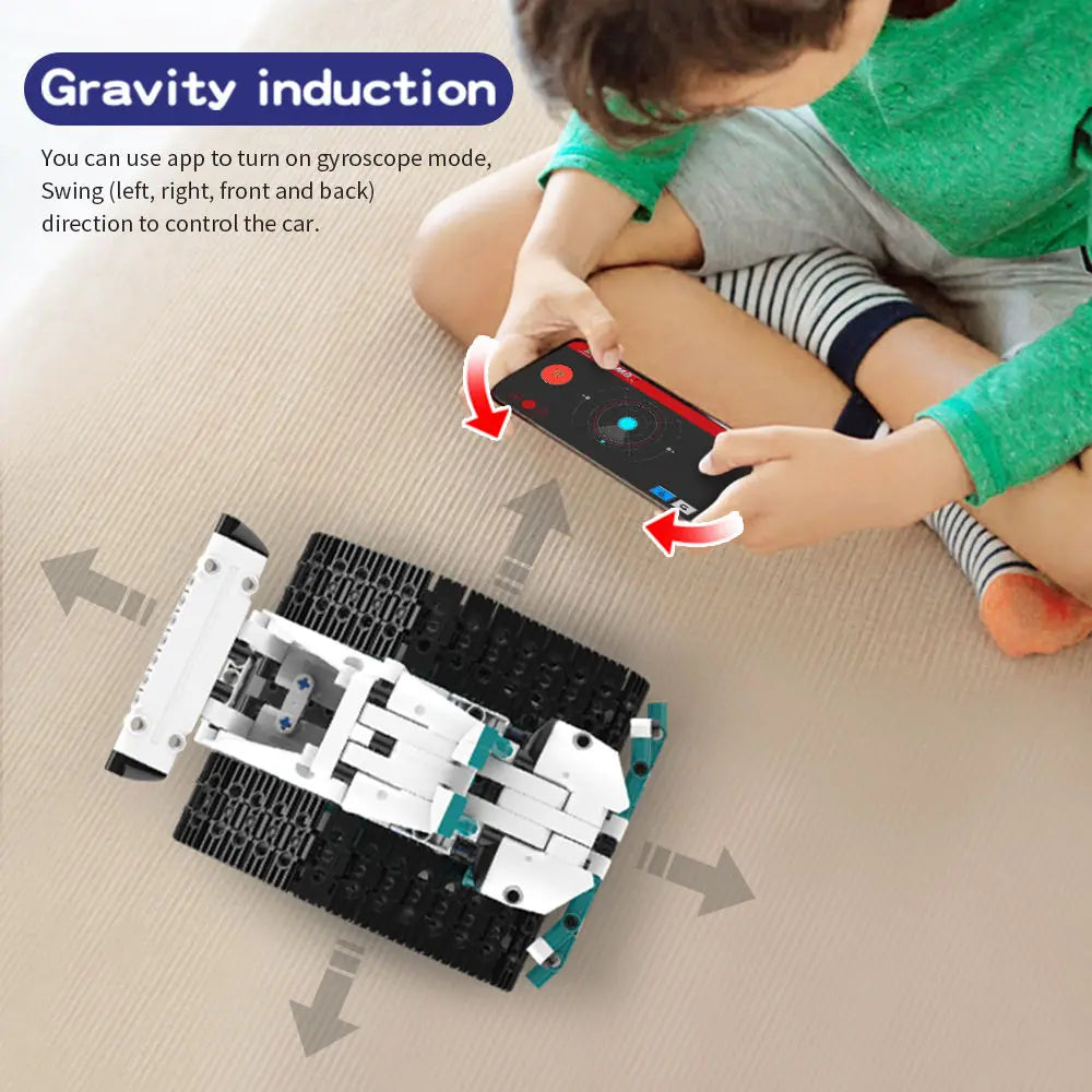 KTX-586451 5-in-1 Educational Steam Robot Building Block Set for Kids - DIY Electric Assembly 3D Puzzle Toy