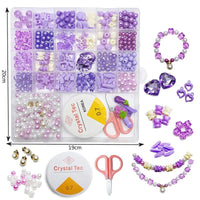 HKM-754131 DIY Jewelry Making Kit with Mixed Clay and Letter Beads for Creative Projects