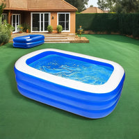 HKM-241555 Inflatable Foldable Square Pool for Kids - Available in 7FT, 8FT, 10FT Sizes - Ideal for Outdoor Water Play