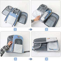 HKM-750675 Airline-Approved Portable Pet Carrying Backpack for Dogs and Cats - Custom Travel Pack