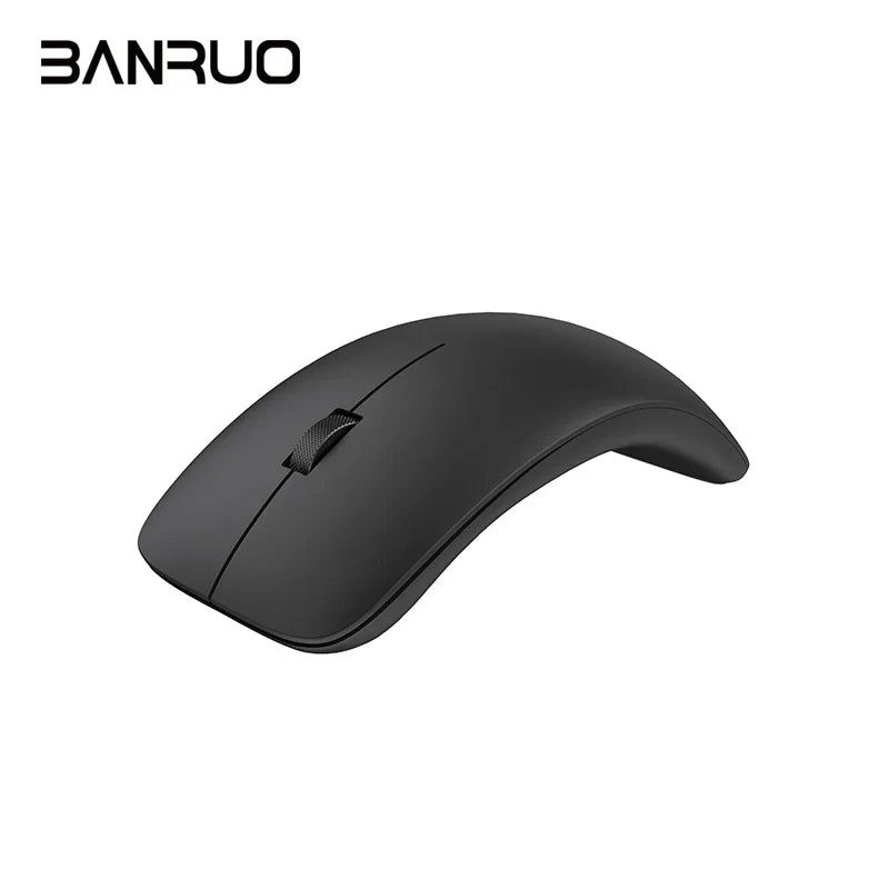 HKM-002515 Silent Clicks Wireless Mouse, Ergonomic 2.4 GHz Portable Design for PC, Laptop, and Smartphone