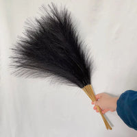 55CM Fluffy Pampas Grass Simulation Reed Hair Simulation Wedding Party Minimalist Home Decoration Artificial Flowers 1pcs