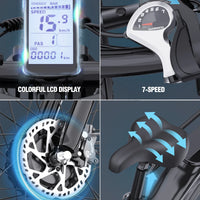 US Free Shipping YVY 26 Inch E Bike 48V 23Ah Fat Tire Dual Motor Electric Dirt Mountain Bike Electric Moped Bicycle for Adults