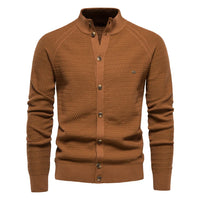 HKM-424019 Customized Men's Business Sweater Knit Sweater Fall and Winter New Cardigan Men's Pullover Coat