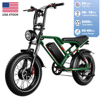 HKM-9235283 Adult Electric Bicycle Powered by 2000W Motor, 20 MPH Top Speed, 48V System and 48V 18.0Ah Battery for Daily Commuting